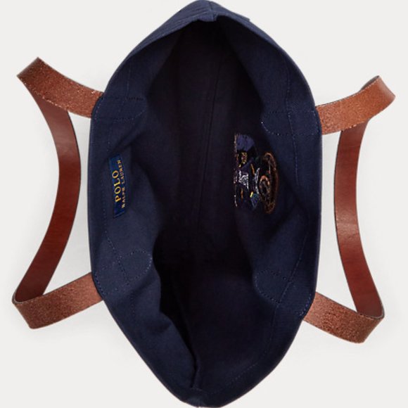 NWT RALPH LAUREN EMBROIDERED POLO BEAR 100% RAW LE - Picture 3 of 5